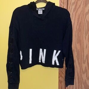 Victoria secret pink cropped hoodie.